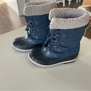 Kids Blue Winter Boots